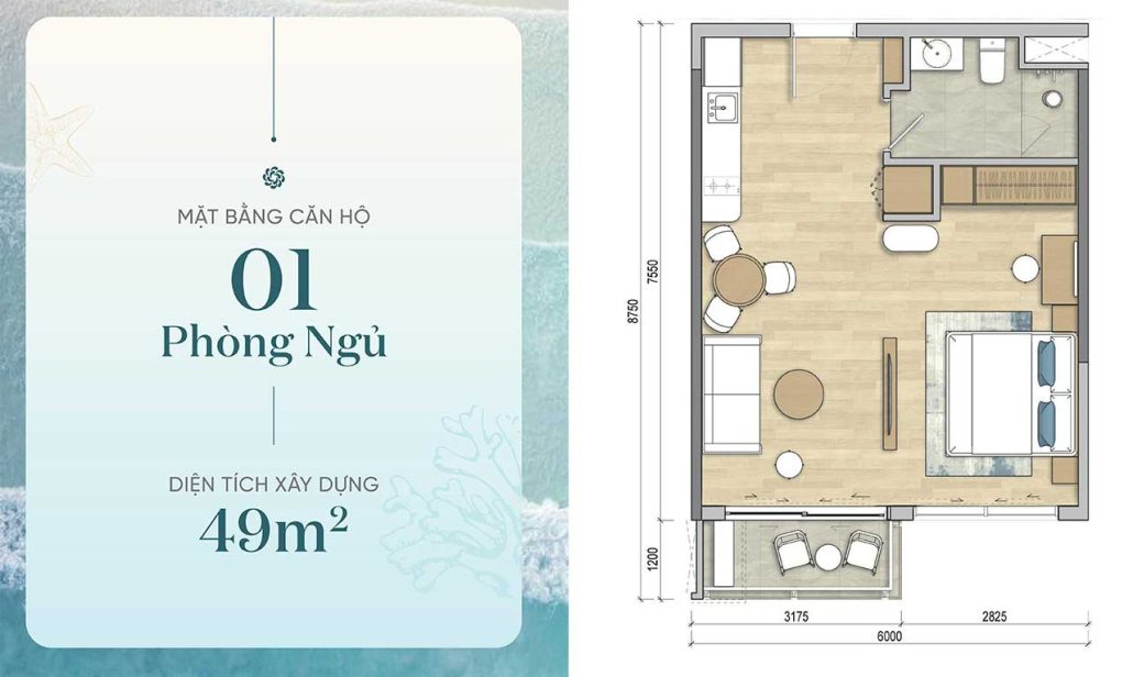 Maia Ho Tram Resort Happy Tower 49m2