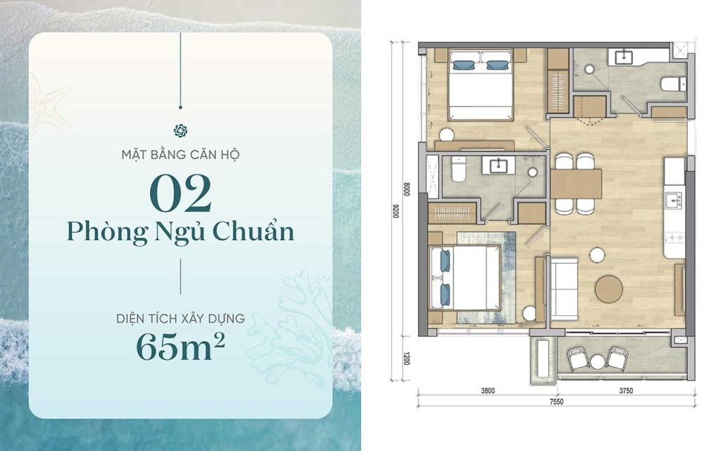 Maia Ho Tram Resort Happy Tower 65m2