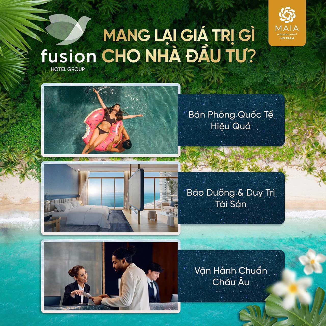 Fusion Hotel Group - thương hiệu vận hành quốc tế cho dự án Maia Resort Ho Tram