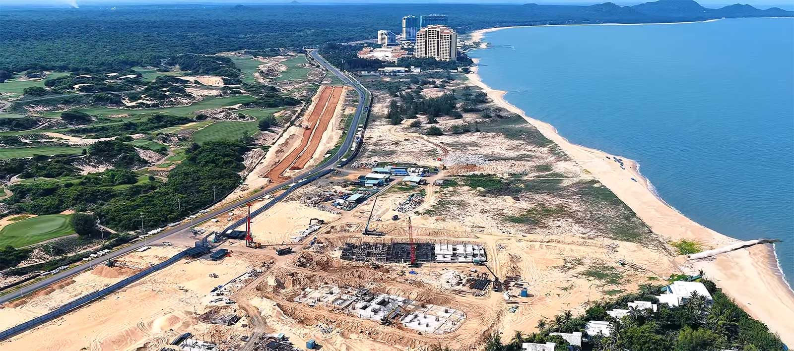 Hướng tuyến đề xuất làm cao tốc Hồ Tràm - Long Thành, đoạn nối với đường ven biển qua Bà Rịa - Vũng Tàu cũ